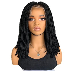 <span class=keywords><strong>Perruque</strong></span> Dreadlock en dentelle complète, style africain, en fibre haute température, avec fausses mèches volumineuses, pour femmes, modèle transparent pour le commerce extérieur - Product Image 5