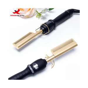 Fers à lisser pour cheveux, utilisation humide et sèche, mini peigne chauffant à affichage numérique LCD, prix bas, vente en gros d'usine, achat groupé, marque privée - Product Image 1