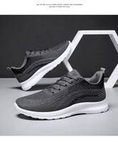 Chaussures de course légères et respirantes pour hommes, semelle antidérapante résistante à l'usure, baskets de marche décontractées et athlétiques