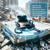 Radar 3D UWB pour le suivi de vie des personnes, positionnement par coordonnées XYZ, pénétration multi-étages, outil de recherche de ruines de bâtiments