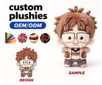 Peluche personnalisée de personnage de dessin animé, poupée en peluche mignonne pour collection ou cadeau, jouet en peluche personnalisé OEM ODM