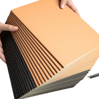 Cuaderno de Trabajo para Estudiantes B5, Cubierta Cosida de Cuero/Papel Kraft, 75g, 50-100 Páginas, Venta al Por Mayor