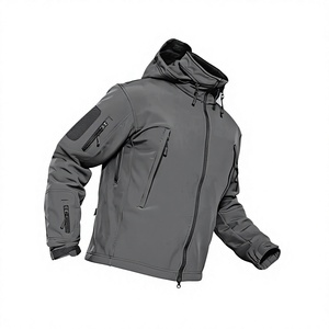 Men's Black Waterproof Winter <b>Jacket</b> <b>Hooded</b> Faux <b>Fur</b> Lined Tactical Softshell Coat Wind Resistant Outdoor Wear - Product Image 5