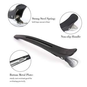 Accessoires pour cheveux personnalisés avec logo, nouveaux, pour filles et femmes, coiffure, salon <span class=keywords><strong>de</strong></span> beauté, grandes pinces à cheveux épaisses et fines pour femmes - Product Image 4