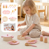 Ensemble de cuisine en bois style nordique, jouets d'imitation pour enfants, vente en gros, jeux de rôle, CE EN71 ASTM OEM ODM
