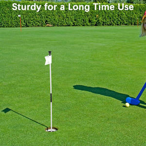 Juego OEM personalizado de 2 palos de bandera de Golf, diseño desmontable, pasador de poste de Golf, juego de Mini Golf para patio trasero, jardín, Campo de Conducción - Product Image 6