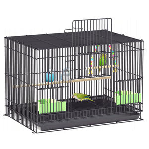 Rarewe fournitures pour animaux de compagnie lapin maison <span class=keywords><strong>Cage</strong></span> à oiseaux pliable en métal grand trois lapins adultes caisse Double porte lapin <span class=keywords><strong>Cage</strong></span> - Product Image 5