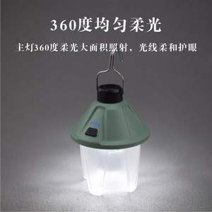 Ningbo Camping <b>Lantern</b> LED Rechargeable Warm <b>White</b> Light 360 Degree Soft Glow Hanging Tent Lamp Outdoor Use - Product Image 1