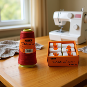 ด้ายเย็บผ้าอิลัน ฮิโล เด โคเซ่ 2750 เมตร สีแดง สำหรับซ่อมเสื้อผ้า - Product Image 2