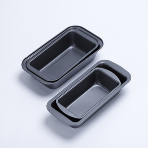 Rectangular Non-Stick Loaf Pan 25X13cm 28X15cm 22X10cm 29X13cm For Bread Cake Baking Mold Black Carbon Steel - Product Image 2