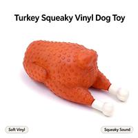 Jouet à mâcher pour chien en vinyle couineur en forme de poulet rôti, jouet interactif écologique pour l'entraînement des chiots