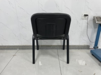 Chaises empilables bon marché pour salle de conférence, vente en gros, meubles de bureau, chaises de réunion, chaises de visiteurs en tissu gris