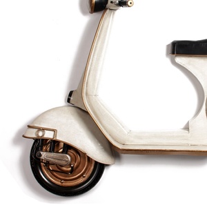 Vente en gros usine : Grande décoration murale en fer forgé, design créatif personnalisé, moto blanche, art déco pour <span class=keywords><strong>garage</strong></span>, écologique - Product Image 5