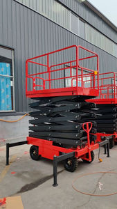 8 mét <span class=keywords><strong>10</strong></span> mét cắt kéo nâng di động trên không Nâng Nền tảng thủy lực cho thiết bị mái nhà máy công nghiệp - Product Image 3