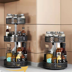 Plato giratorio de Metal ajustable de 12 pulgadas, estante para especias, encimera de cocina, mesa de comedor, organizador giratorio <span class=keywords><strong>Lazy</strong></span> <span class=keywords><strong>Susan</strong></span> para armario, despensa - Product Image 5