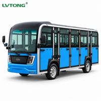 Navette électrique de resort 14 places LT-GDS14.F 72V AC avec certification CE et caractéristiques de sécurité pour hôtels et sites touristiques