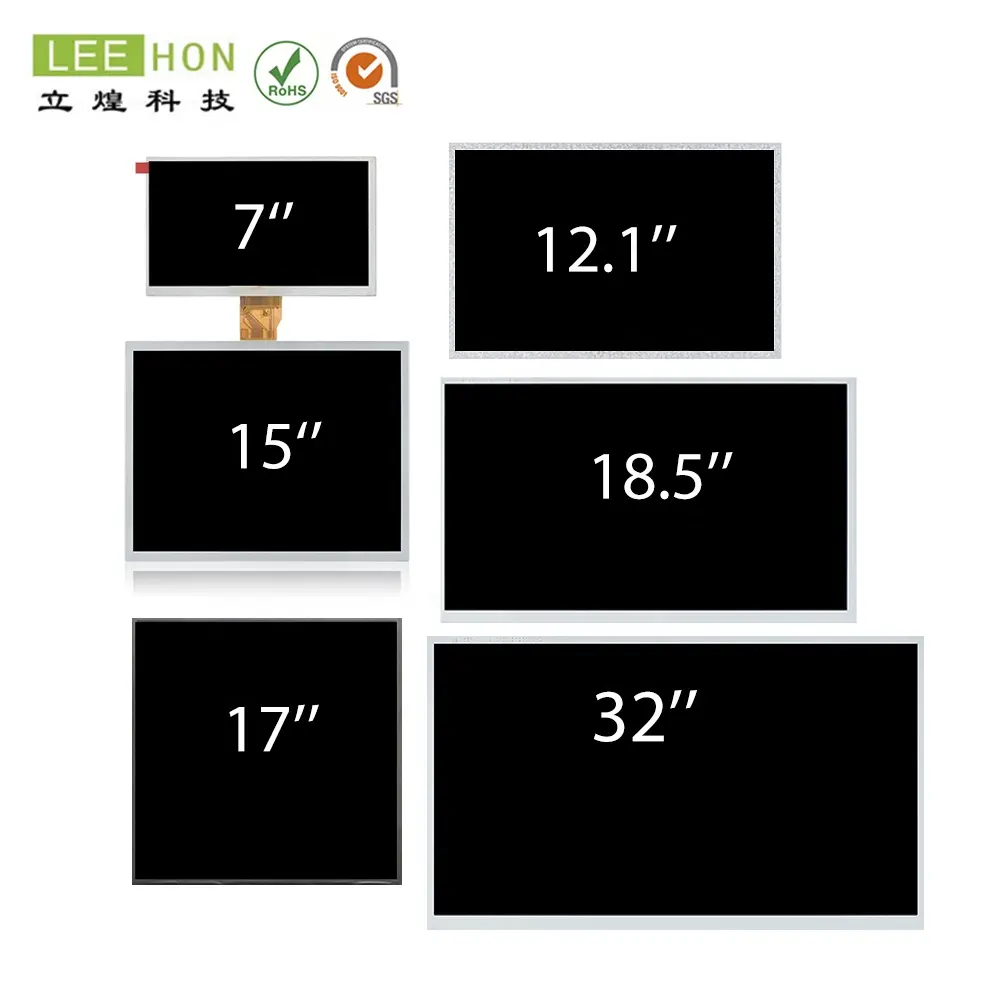 لوحة LCD درجة BOE الصناعية 7 8 10.1 10.4 12.1 15 15.6 17 19 21.5 بوصة حجم كامل وحدة LCD سطوع عال IPS TFT لوحة LCD
