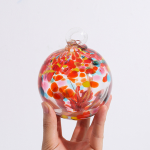 Bola de cristal Náutica para decoración del hogar, suministros de soplado de vidrio de Arte de <span class=keywords><strong>Murano</strong></span> de colores con adornos encantadores para cúpula de Navidad