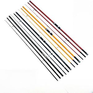 Topline, venta al por mayor, cañas de pescar de Surf de fibra de carbono de 4,2 M, viaje de fundición, 3 secciones, pesca de acción rápida - Product Image 1