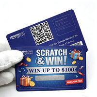 Cartes à gratter personnalisées avec impression sérigraphique sur plastique pour la promotion, les jeux et les bons cadeaux
