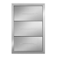 Nouvelle armoire d'îlot de cuisine barbecue en acier inoxydable avec tiroir Solution de rangement pratique pour les cuisines extérieures