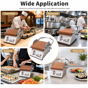 Machine à sushi manuelle portable en acier inoxydable pour comptoir, machine à former des maki et des kimbap, facile à utiliser - Product Image 6