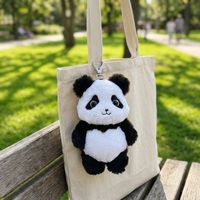 Fabricant de poupées en peluche personnalisées OEM/ODM, jouet en peluche panda mignon de 13 cm pour cadeaux en gros et vente au détail