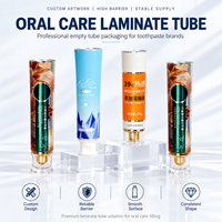 Tubes en aluminium et plastique pour dentifrice, emballages vides avec bouchon à vis, impression UV, logo personnalisé, 12,7-35 mm