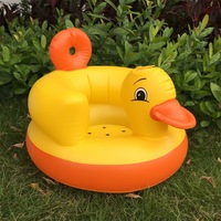Stock direct d'usine de canapés et fauteuils gonflables pour enfants en PVC en forme de canard