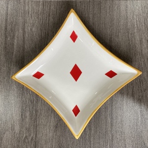 Decoración moderna para el hogar, placa de póker de cerámica, anillo, placa de joyería, placa de almacenamiento de tuerca con estilo de adorno artístico - Product Image 4