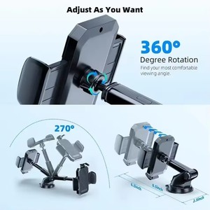 360 °   Soporte Universal para Teléfono Móvil con Ventosa para Parabrisas y Tablero de Auto, Compatible con iPhone 16 15 14, Samsung, Xiaomi - Product Image 6