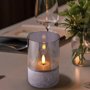 <span class=keywords><strong>Bougie</strong></span> sans <span class=keywords><strong>flamme</strong></span> en ciment <span class=keywords><strong>LED</strong></span> avec <span class=keywords><strong>flamme</strong></span> 3D et télécommande, bougies pilier à piles pour Halloween, décoration de la maison et des fêtes - Product Image 4