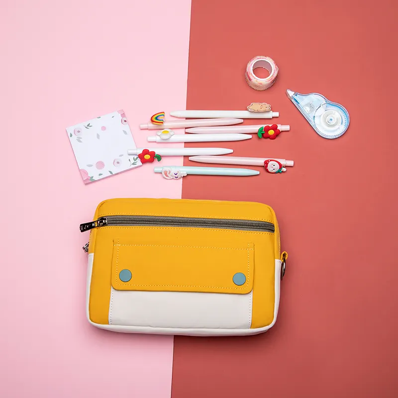 Trousse à crayons de grande capacité pour enfants, 1 pièce, étui de couleur à l'école, pochette à crayons pour Sublimation, papeterie pour filles