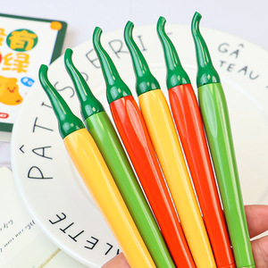 Creative Chili Pepper Shape Ballpoint Pen Plastic Shell Standard Size Office School Use - Product Image 2