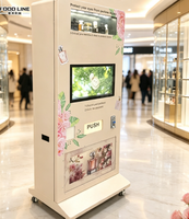 Distributeur automatique de parfum gris foncé de style professionnel pour hall de bâtiment commercial, distributeur automatique de parfum pour la vente au détail