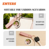 Nouveau style 2026 : Machine à porte-clés ronds transparents en acrylique DIY avec cadre photo personnalisé et 100 kits de matériaux