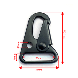 थोक कस्टम डॉग हुक धातु ट्रिगर स्विमवेल स्प्रिंग स्नैक धातु हुक लायनर्ड के लिए - Product Image 4