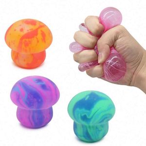 Hot-selling Maltose Mushroom Elastic Crystal <b>Hand</b> Squeeze Stress Relief Toy for Boys Girls Ages 8+ Made TPR - Product Image 1