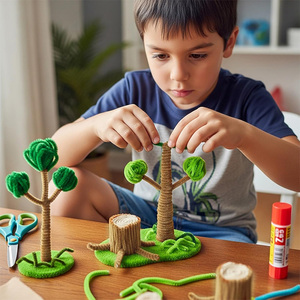 Set de Limpiapipas de Chenilla de Colores para Manualidades, Creación de Flores, Manualidades de <span class=keywords><strong>Calabaza</strong></span> y Suministros de Arte - Product Image 5