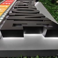 Оптовые индивидуальные 3D-буквы с подсветкой, наружные акриловые светодиодные вывески для коммерческих проектов зданий - рекламное оформление IP65