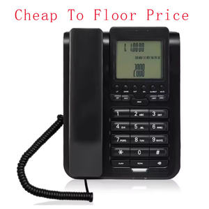 Téléphone analogique filaire à gros boutons avec identification de l'appelant, téléphone <span class=keywords><strong>fixe</strong></span> <span class=keywords><strong>pas</strong></span> <span class=keywords><strong>cher</strong></span> pour hôtel, personnes âgées, usine, matériau ABS - Product Image 2