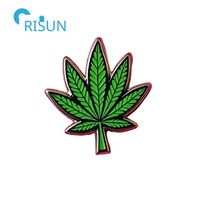 Broche personnalisée en émail avec motifs de plantes, feuilles de cannabis et de marijuana – Créez vos propres designs
