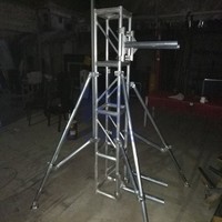 Poteau de connexion télescopique pliable robuste de type T, en alliage d'aluminium, avec double boucle simple et quatre clips bidirectionnels, pour
