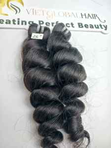 Extensiones de Cabello Humano Vietnamita Virgen de Alta Calidad, Doble Trama, Ondulado Suelto, Textura Natural Suave y Sedosa, Sin Enredos - Product Image 3