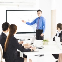 Alta definición que muestra pantalla táctil interactiva de 86 pulgadas todo en uno Pizarra Interactiva inteligente 4K