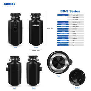 Trituratore Elettrico per Rifiuti Alimentari DC 560W in Acciaio Inox, Funzionamento Silenzioso, Grande Capacità, Durevole, Facile da Usare, Ecologico - Product Image 4