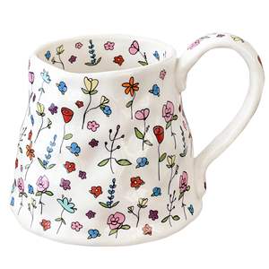 Mug à café en céramique jetable personnalisable en gros, couleur et logo personnalisés, motif de dessin animé, pour une utilisation en fête - Product Image 1