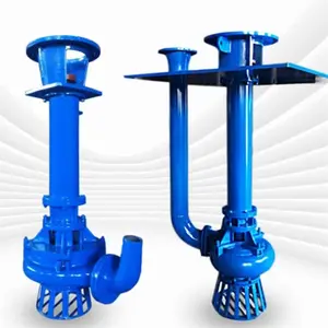 Pompa sentrifugal vertikal tipe SP/SPR, untuk aliran resistansi aus lumpur cair untuk perawatan tambang dan air