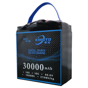 Nuovo materiale personalizzato grafite 18S 30000mAh 66.6V 30Ah 10C allo stato solido Li-ioni di litio Lipo batterie Pack Drone pastella - Product Image 1