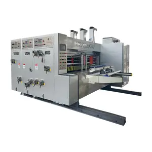 Hot Sale Automatic corrugated paperboard carton box flexo 2 colors slotting printing making machine